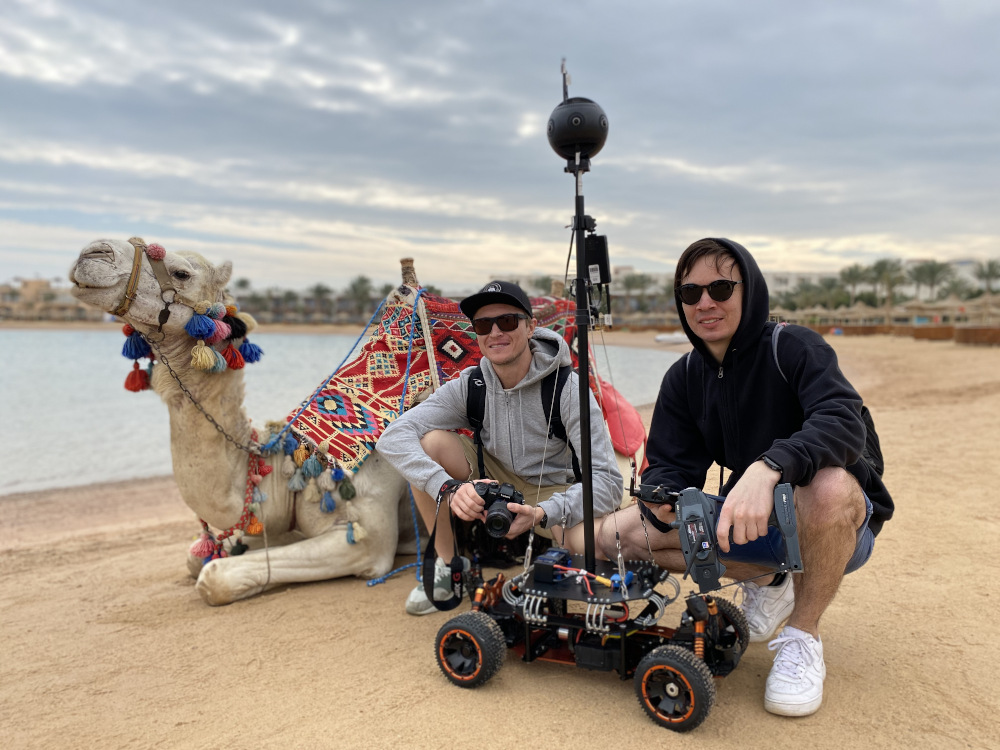 photographers with camel