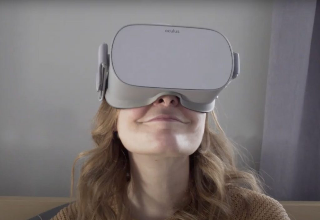 virtual reality telepresence headset
