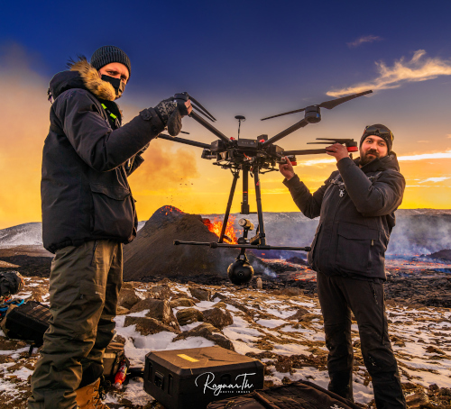 8K VR iceland volcano