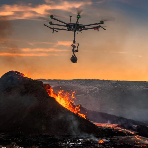 8K VR iceland volcano