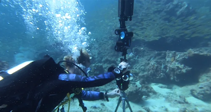 Underwater VR shot with Pro 2