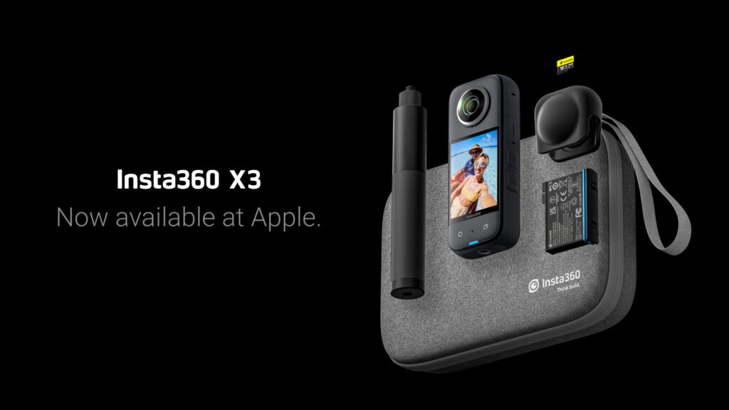 Insta360 X3 Now Available at Apple