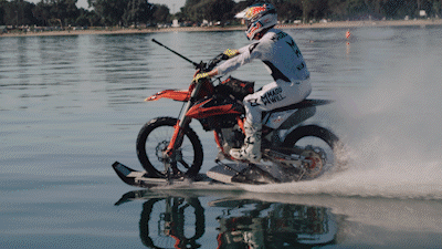 Robbie Maddison's water bike, Freestyle Motocross.