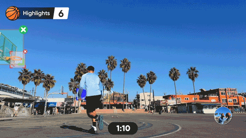Insta360 Flow phone gimbal basketball hoop mode