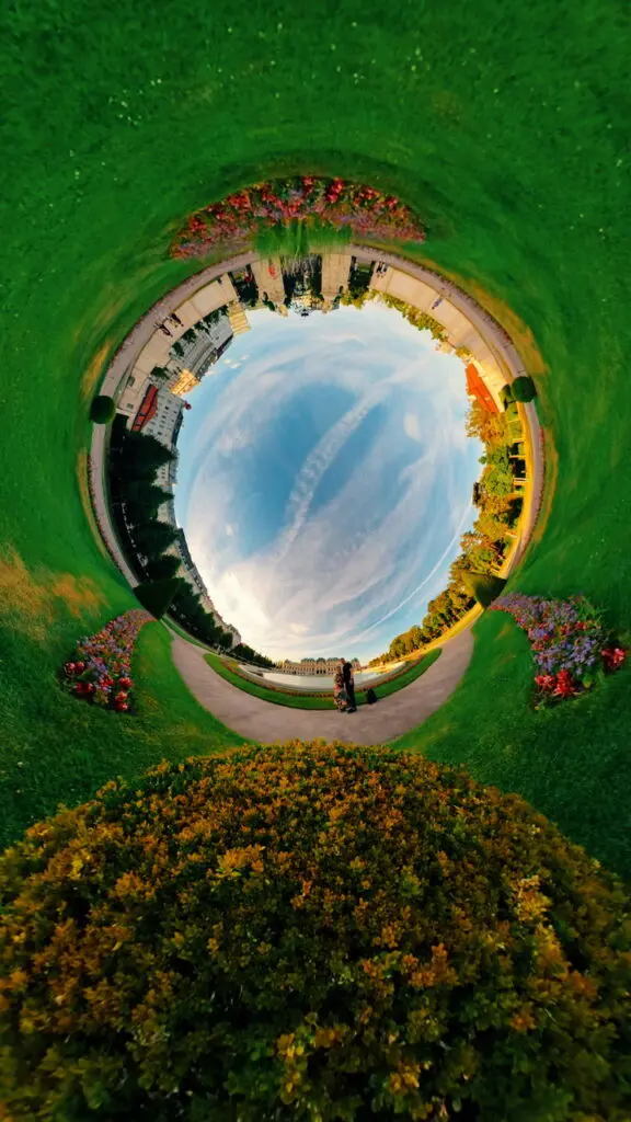 Insta360 Hochzeit tiny planet photo