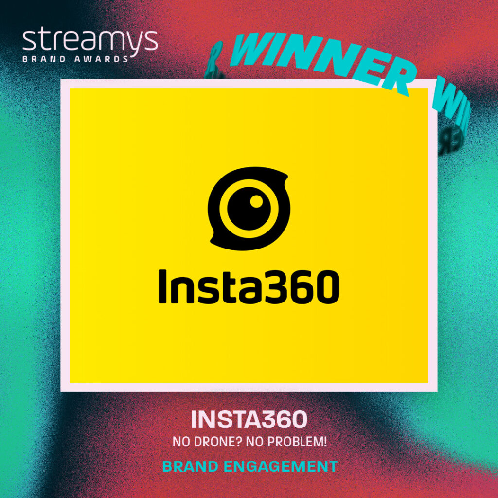 Insta360 wins the Streamy award for Best Engagement 2023
