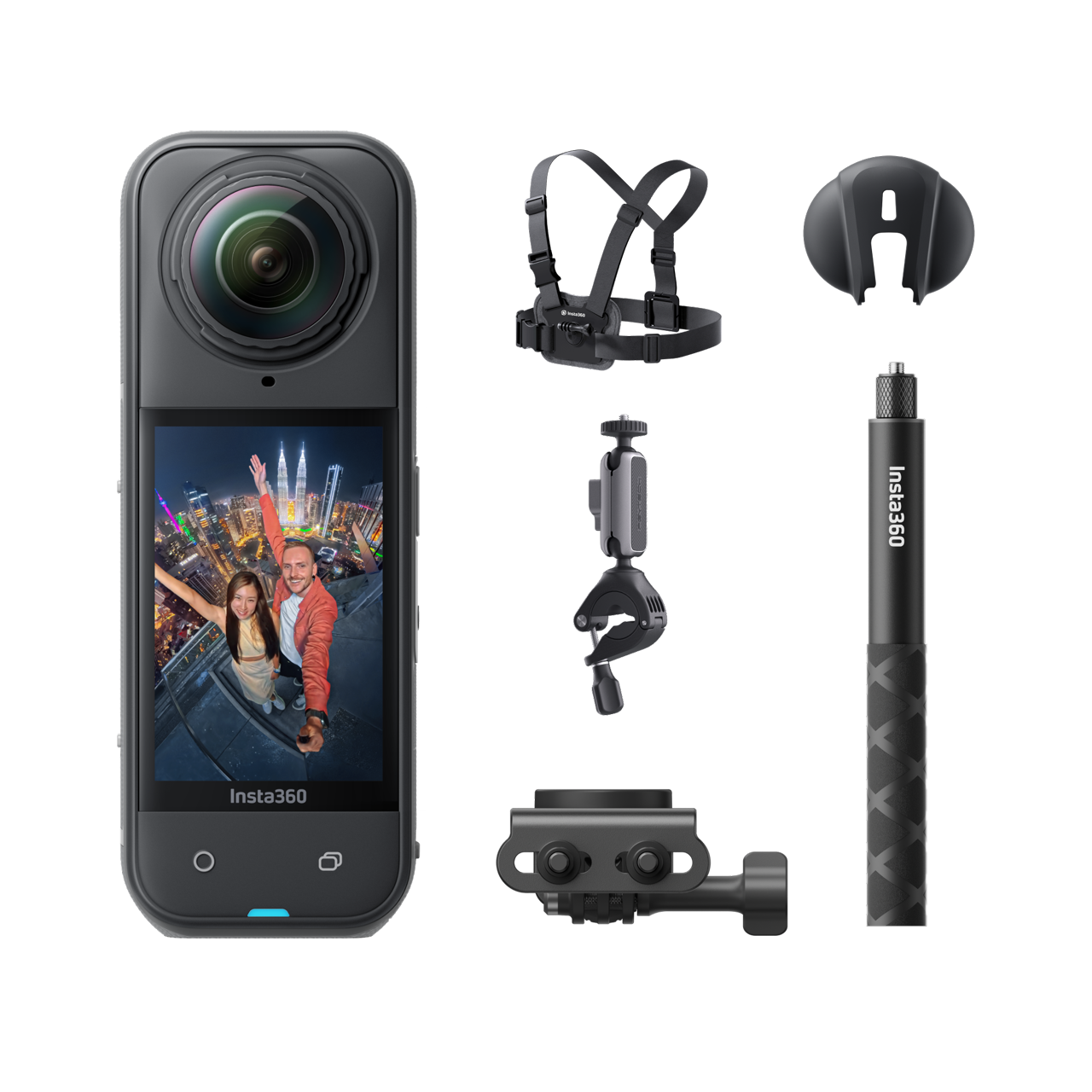Insta360 X5 Pack Ciclismo (Indipendente) || Nero notte || No Micro SD