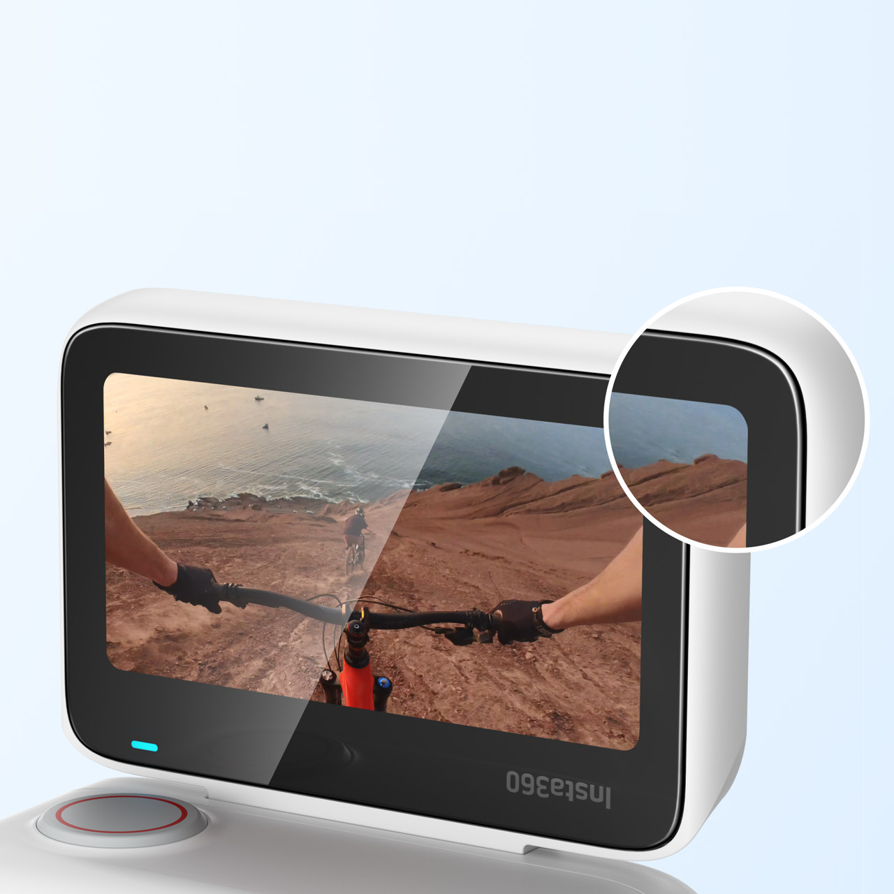 JZW-Shop Per 360 X3 Protezioni Lenti con Pellicola Protettiva, Vetro Temperato Protezione Dello Schermo per 360 X3 Accessori Durezza 9H Antigraffio