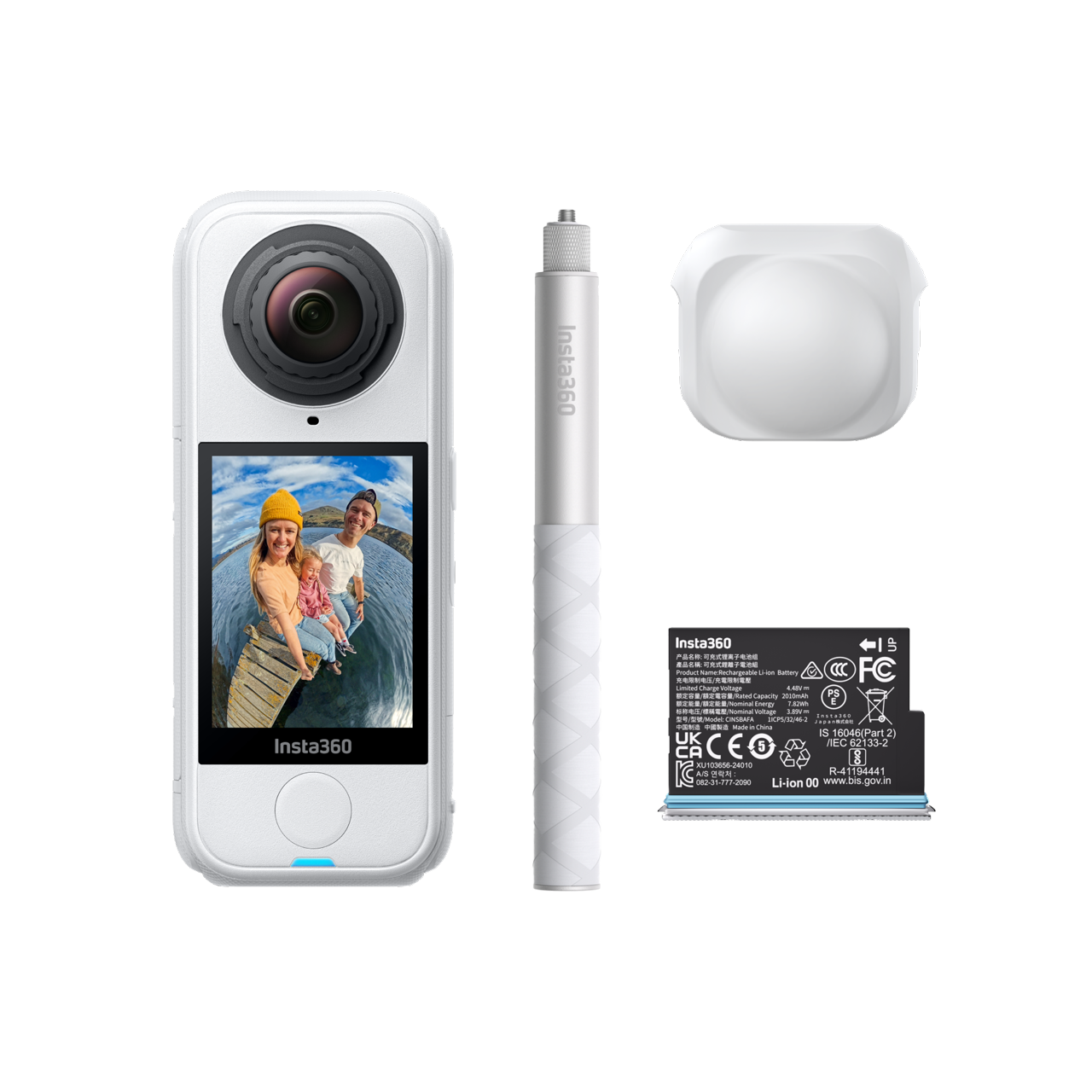 Insta360 X4 Air Starter-Bundle|| Polarweiß || Ohne microSD Karte