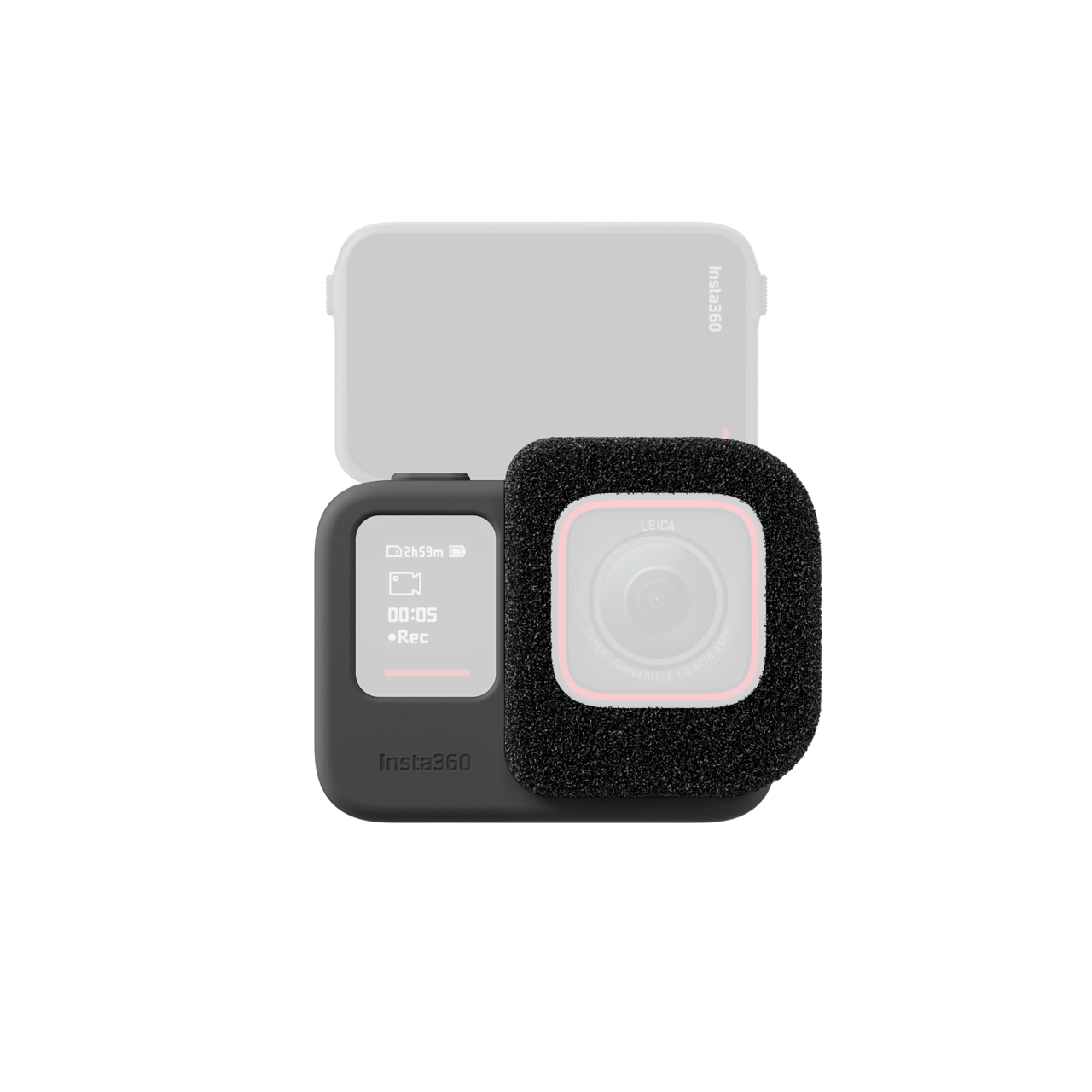 Insta360 Ace Pro 2 Accessori Custodia In Silicone Protettiva Per Fotocamera 360 Ace Pro 2, Con Copriobiettivo E Cordino Antiperdita - Antiurto, Antigraffio (nero) Custodia Resistente Cadute