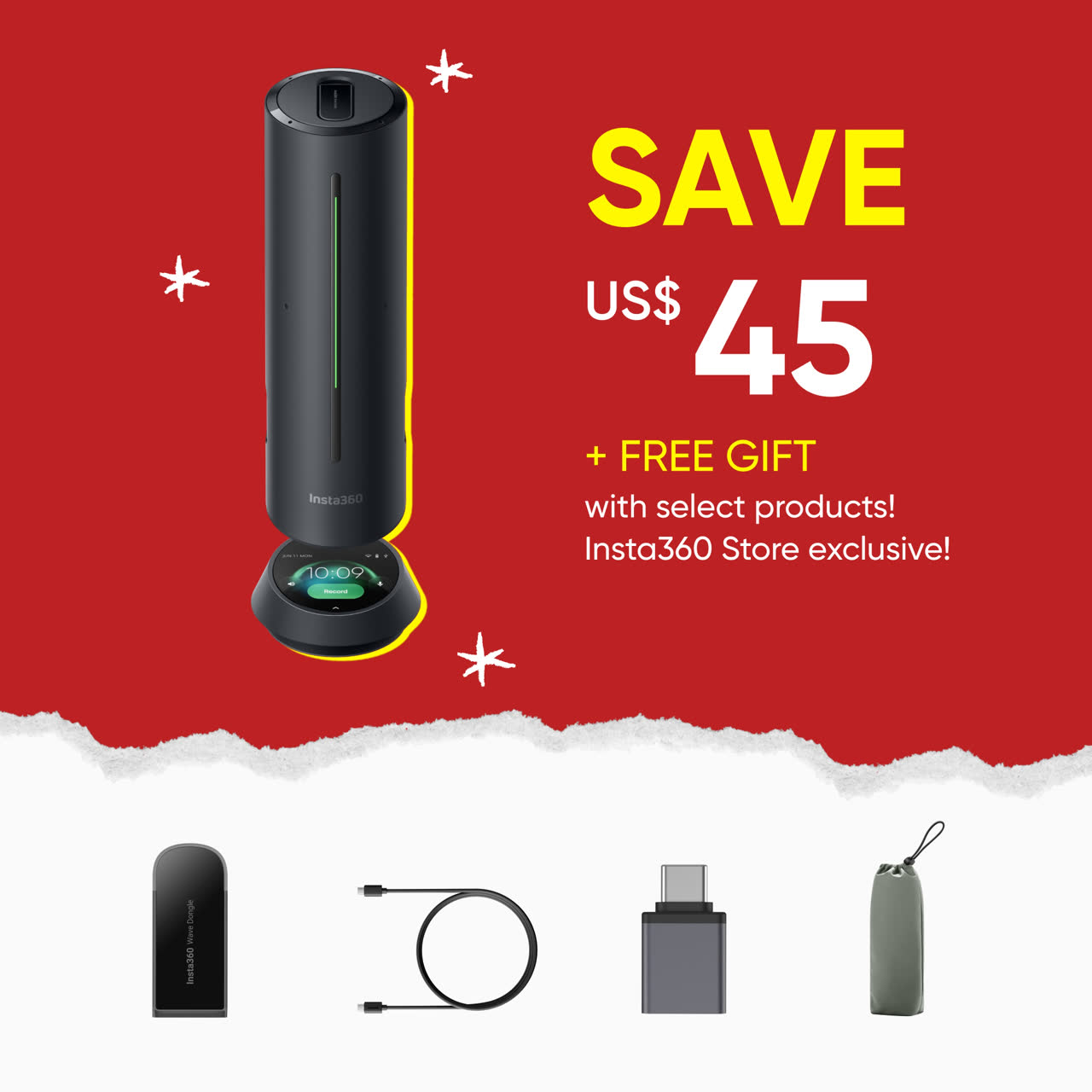 Buy Insta360 Wave - AI Speakerphone - Insta360 Store