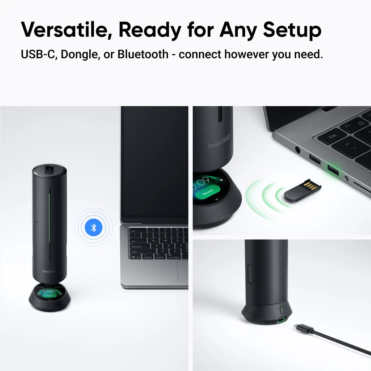 רמקול אלחוטי לשיחות ועידה&nbsp;Insta360 Wave&nbsp;מבית&nbsp;insta360