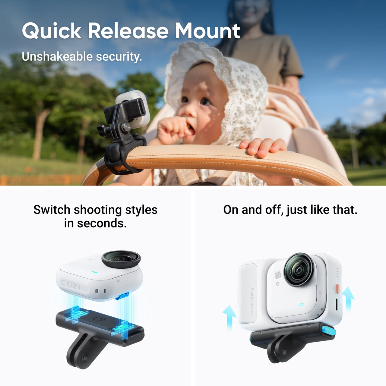 Buy Insta360 GO Ultra - New Tiny Hands-Free 4K Pocket Camera