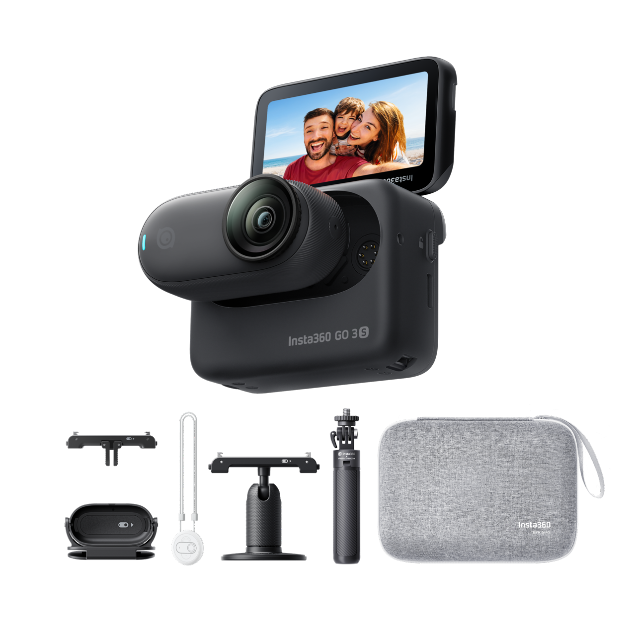 Insta360 GO 3S Familien-Bundle || Nachtschwarz || 128 GB