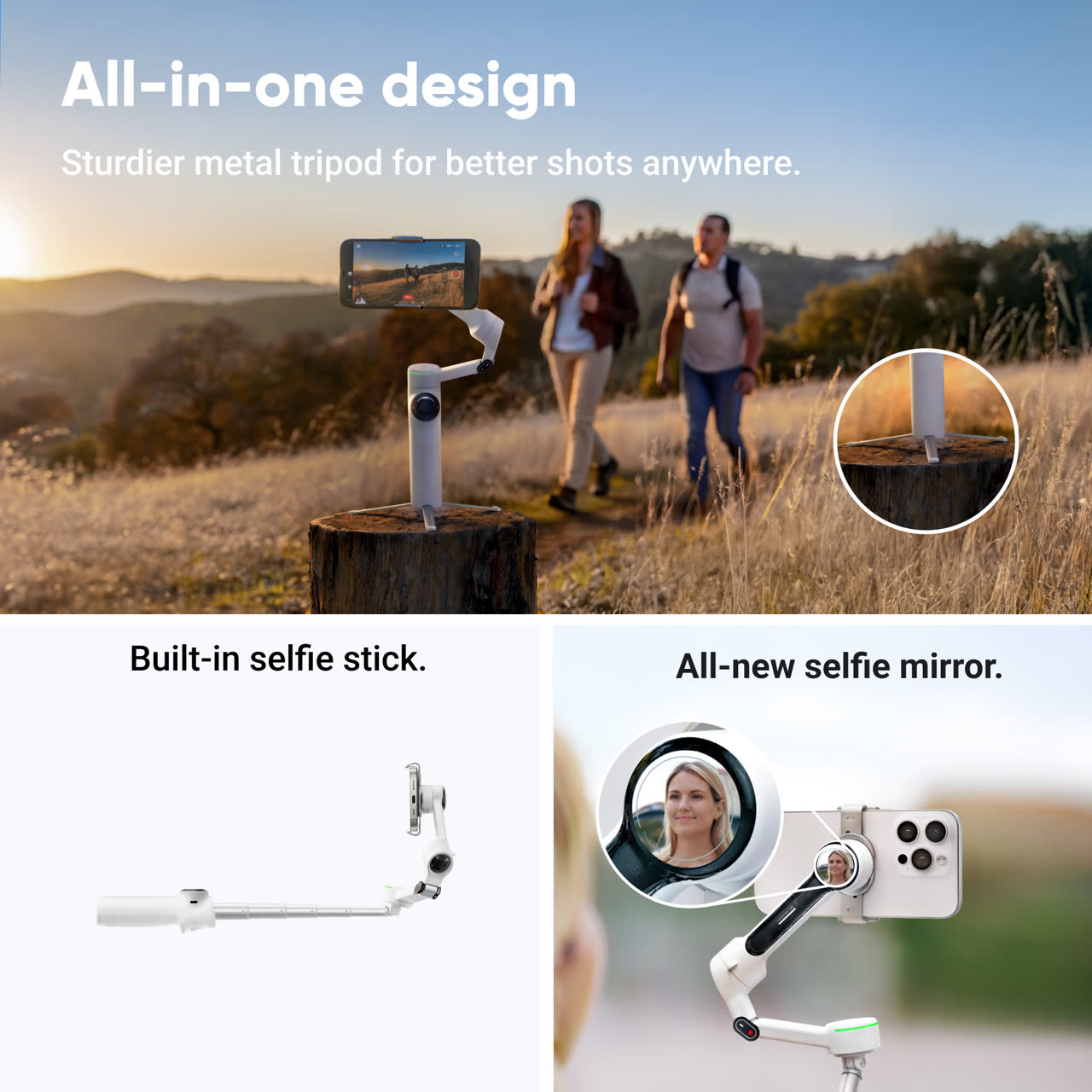 Flow 2 Pro - AI追跡搭載 スマートフォン用ジンバル - Insta360