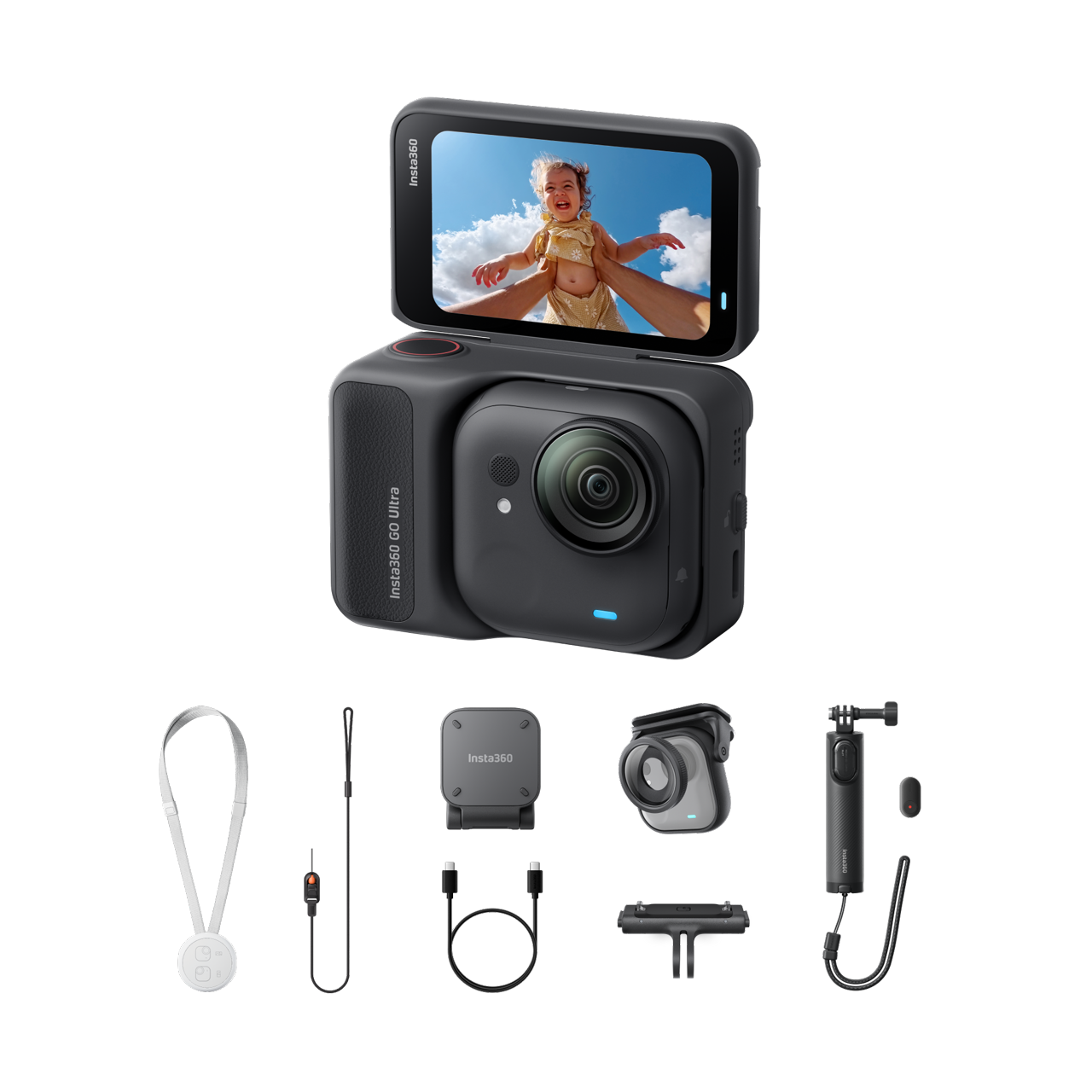 Insta360 GO Ultra Paquete familiar 2.0 || Negro Medianoche