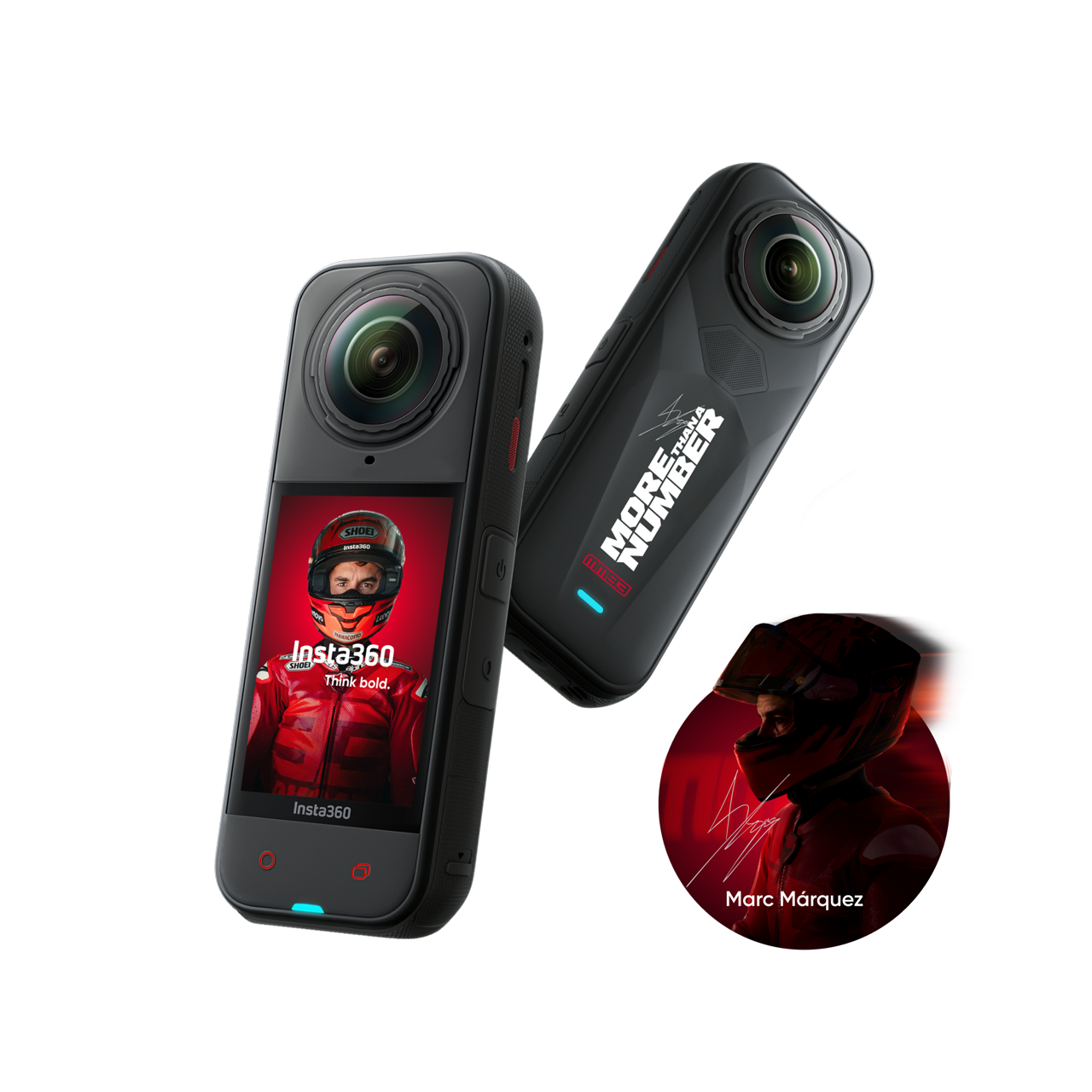 Insta360 X5 MM93 2025 Championship Edition (128 GB microSD Karte)|| Nachtschwarz || Ohne microSD Karte