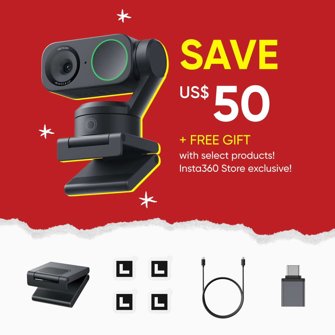 Buy Insta360 Link 2 & Link 2C - AI 4K Webcams - Insta360 Store