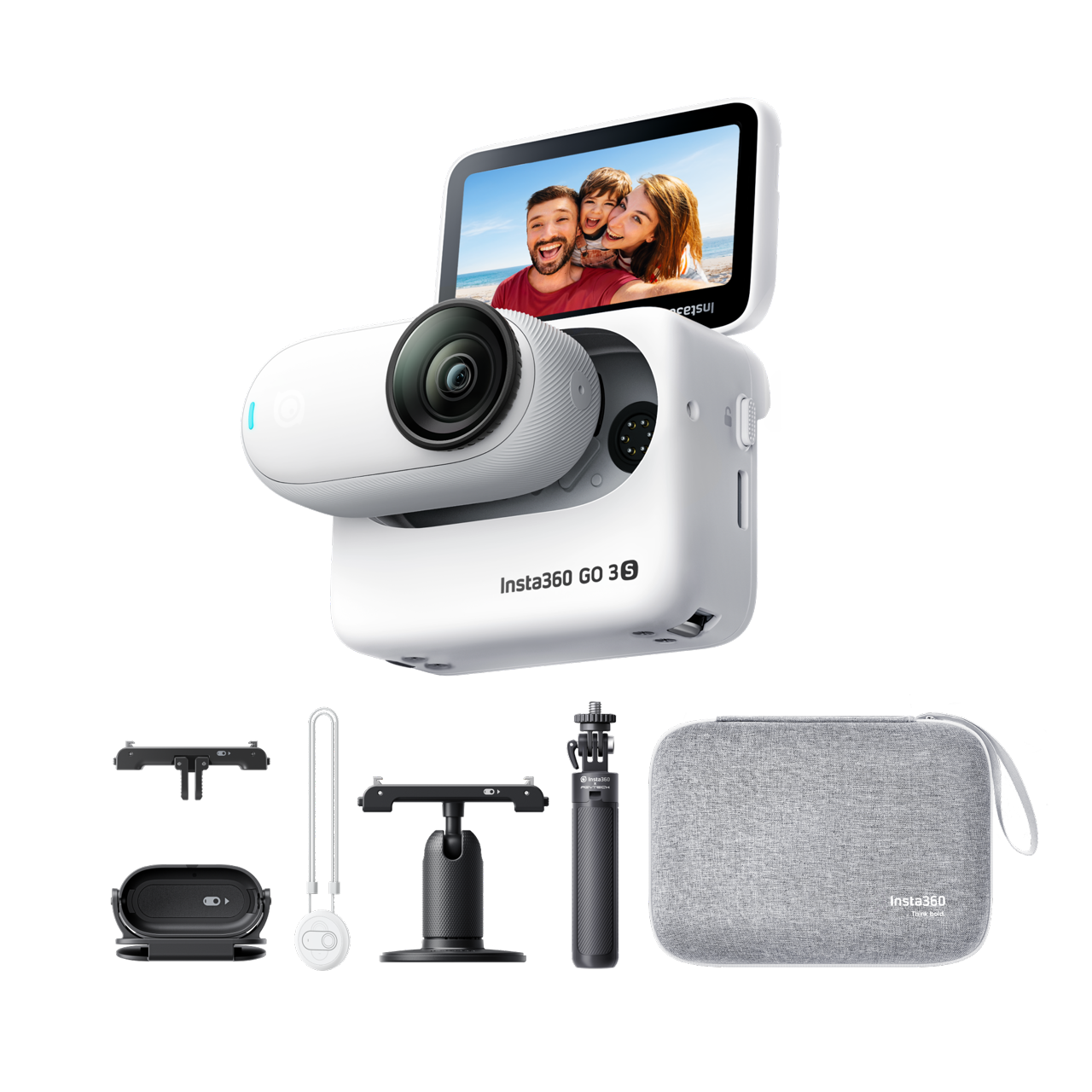 Insta360 GO 3S Familien-Bundle || Polarweiß || 64 GB