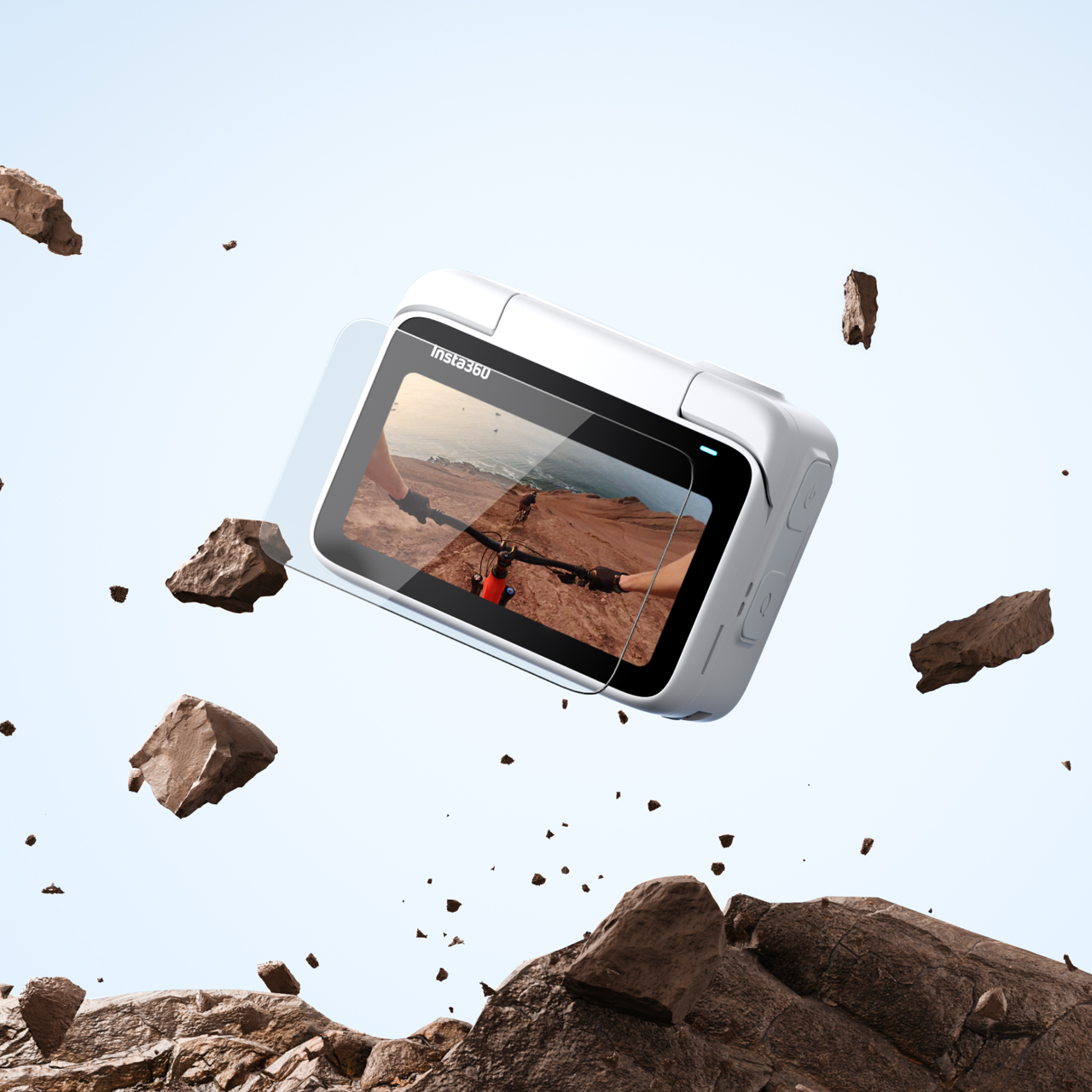 Films De Protection Verre Trempé Pour Insta360 Go Ultra - Lot De 3 - Dureté 9H, Revêtement Oléophobe, Sensibilité Tactile