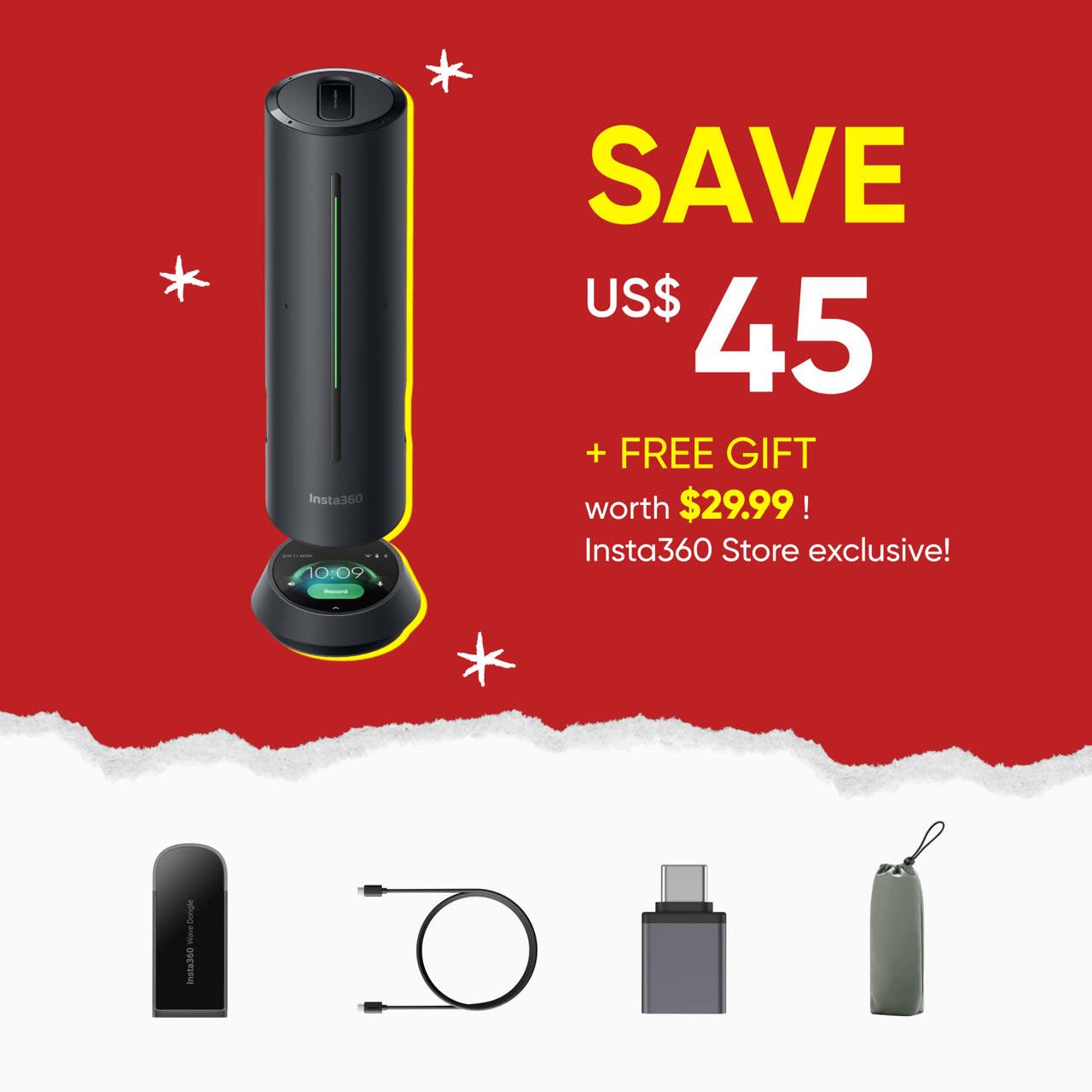 Buy Insta360 Wave - AI Speakerphone - Insta360 Store