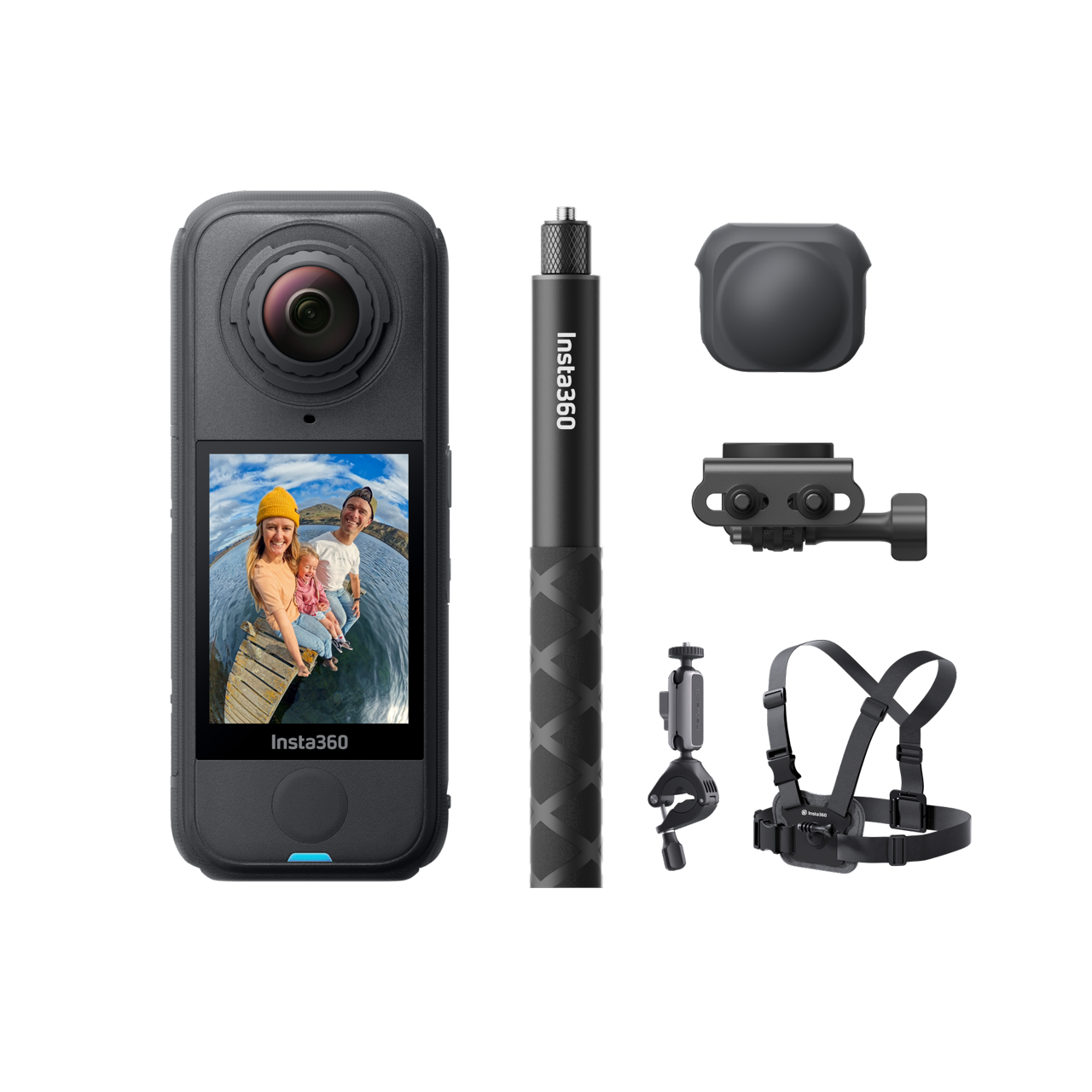 Insta360 X4 Air Pack Ciclismo (indipendente) || Nero grafite || No Micro SD