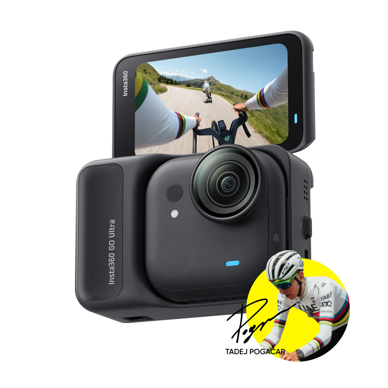 Insta360 GO Ultra Pack de ciclismo profesional || Negro Medianoche