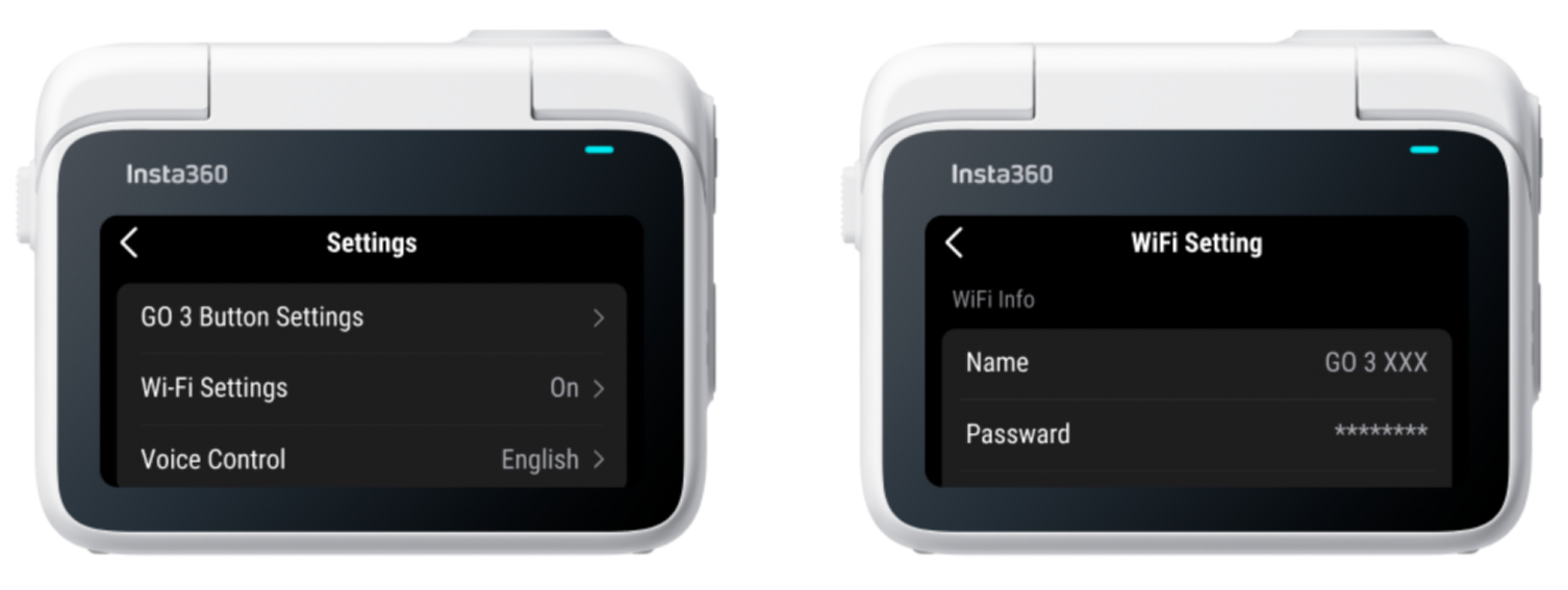 Insta360 GO 3 Wi-Fi Info - GO 3 Support