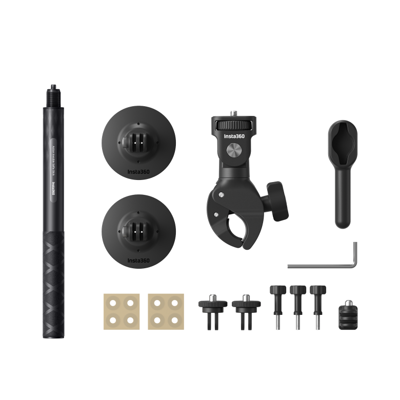 Kit de Montagem Insta360 Bundle DINMBBN/A para Motocicleta - Preto