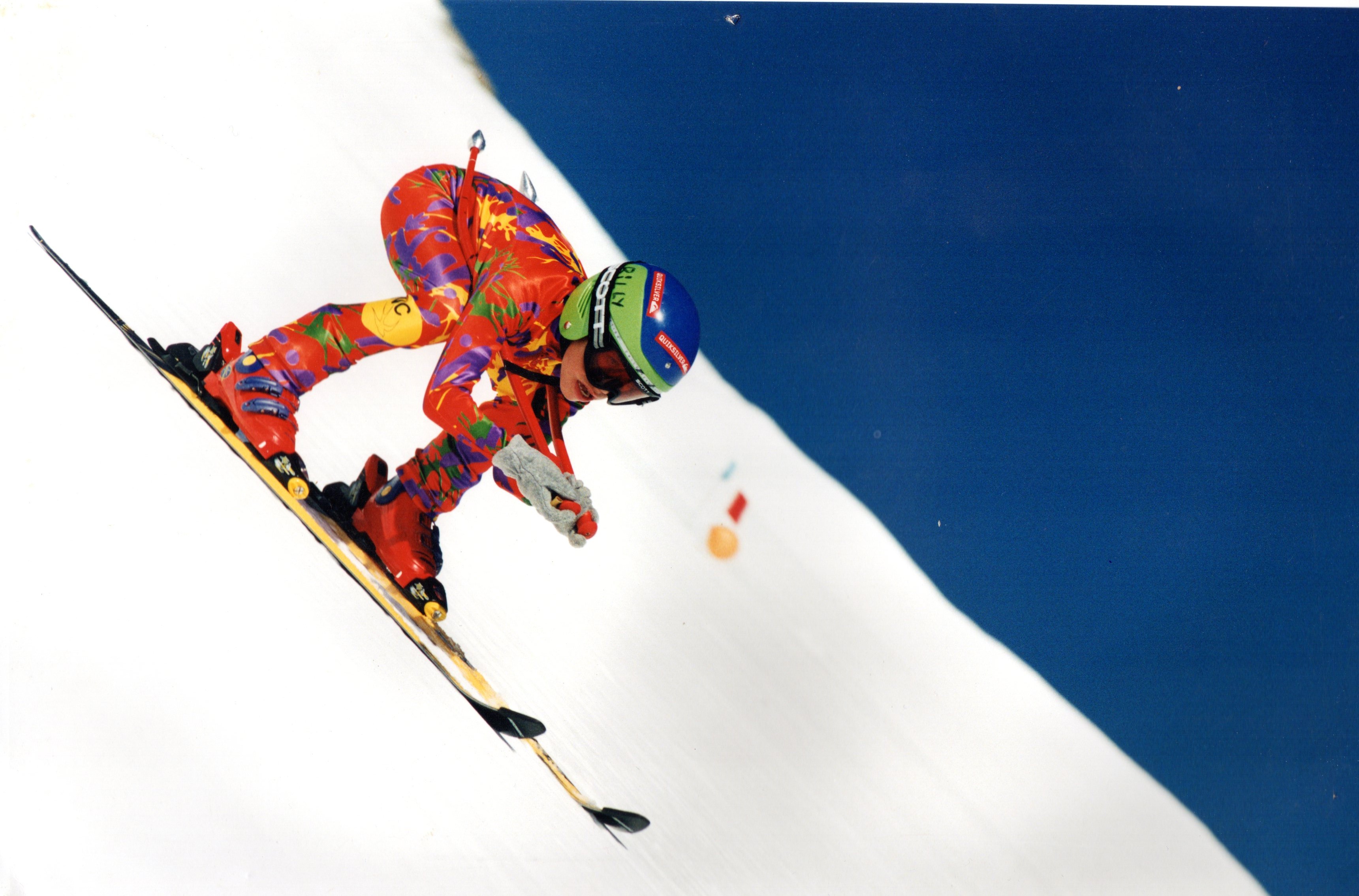 A young Simon Billy when he started speed skiing.