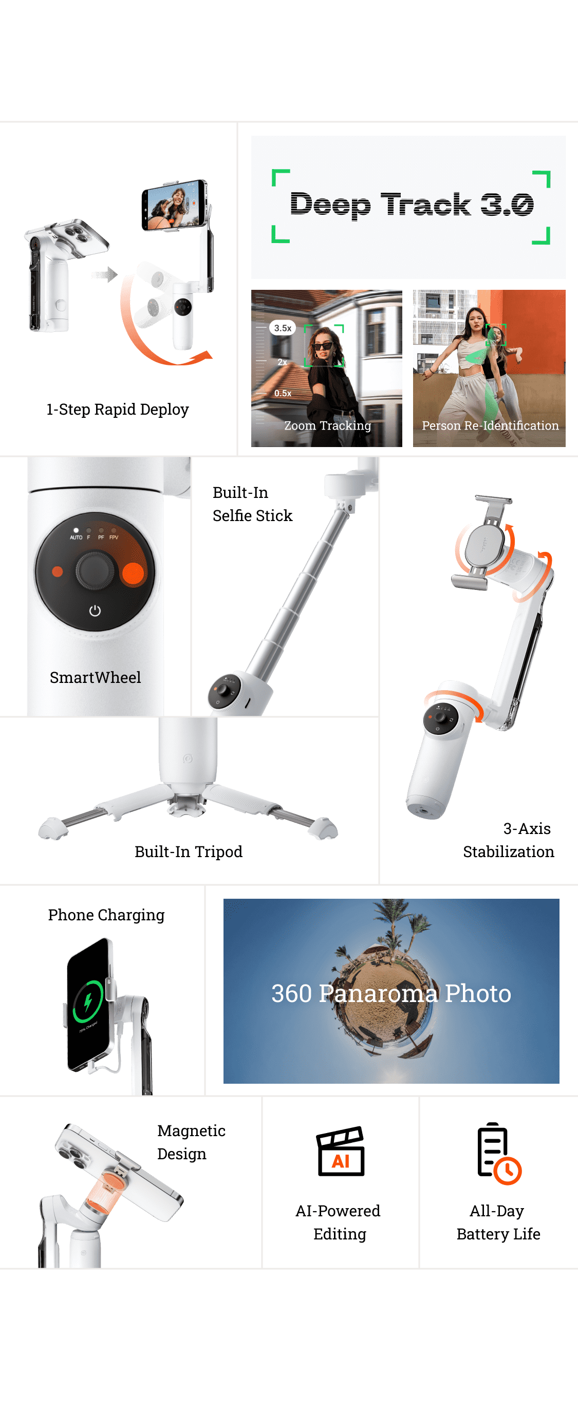 Insta360 Flow – AI Tracking Smartphone Gimbal