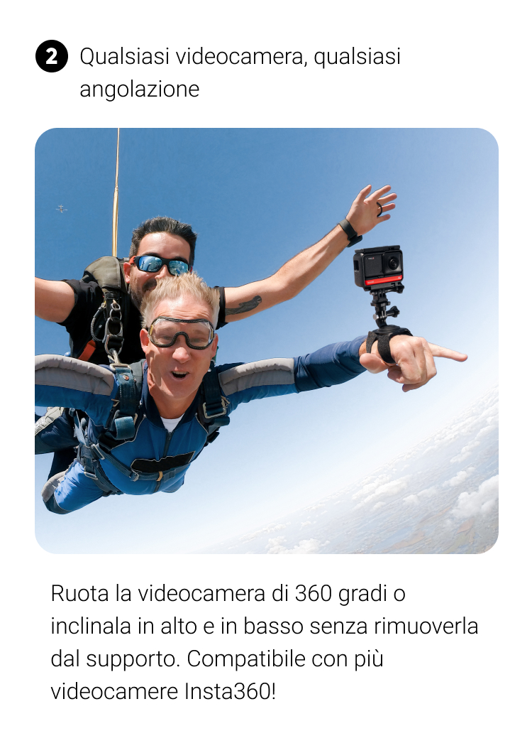 Cinturino da polso per fotocamera con vite ad anello a D da 1/4