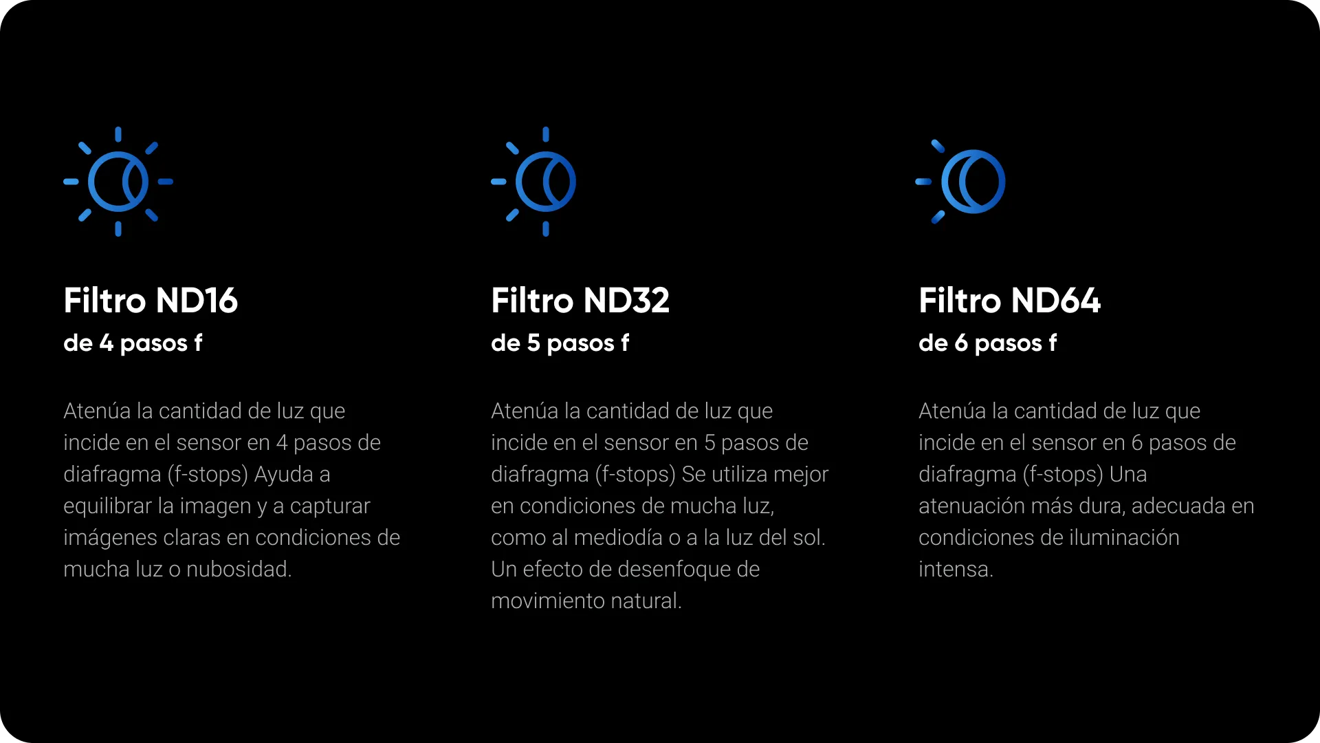 Filtros ND para X5 - Insta360 Colombia