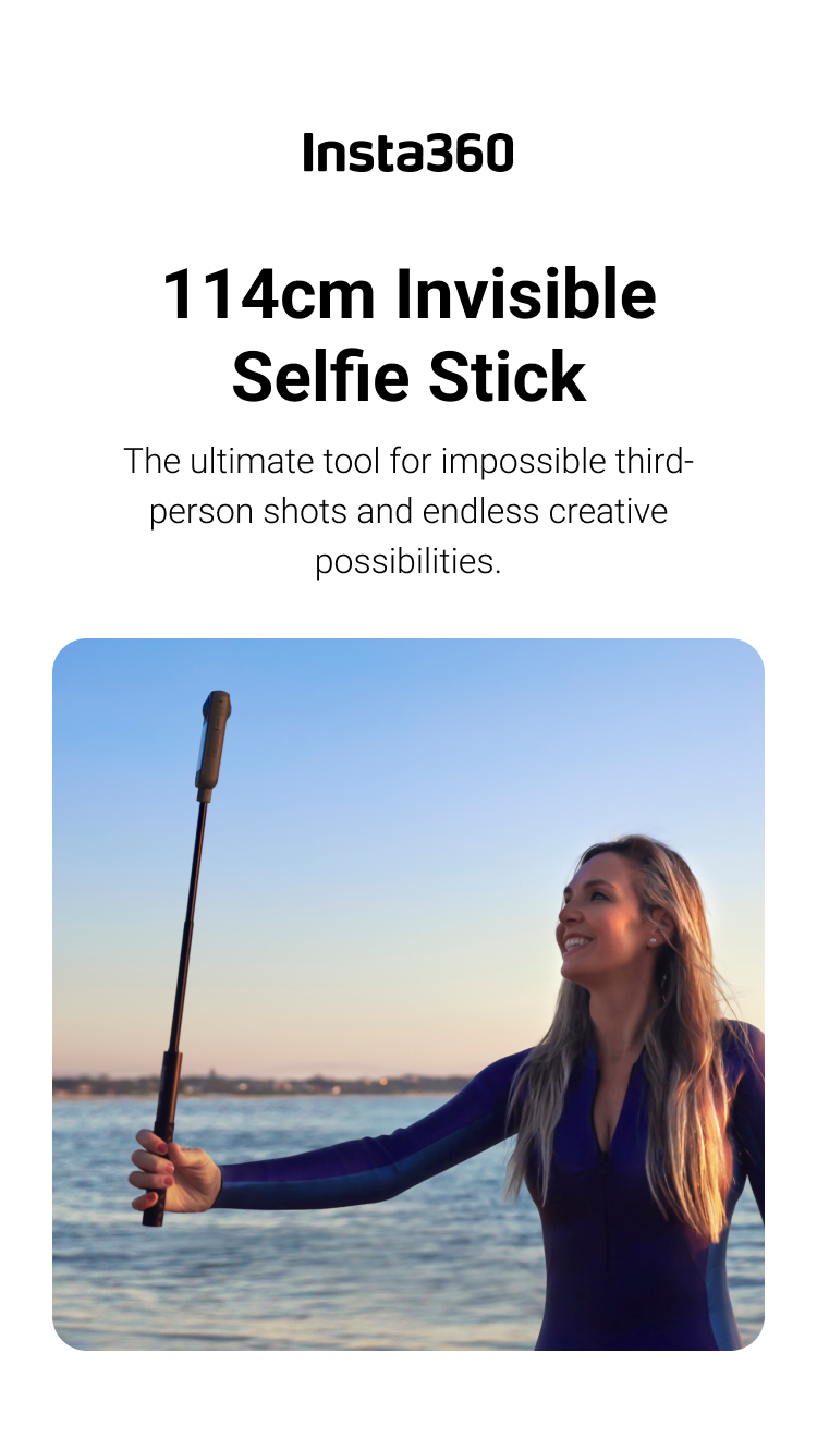 Buy 114cm Invisible Selfie Stick - Insta360