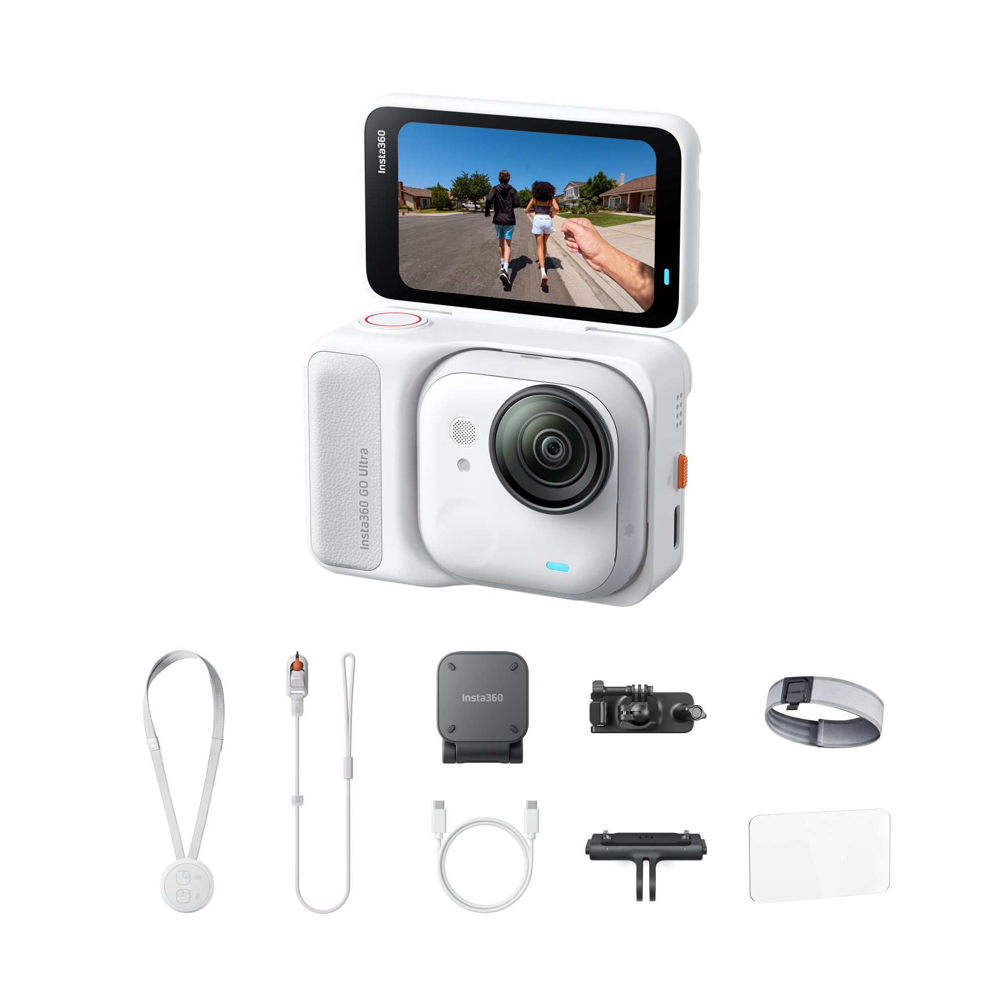 Insta360 GO Ultra Pack Jogging|| Bianco Artico