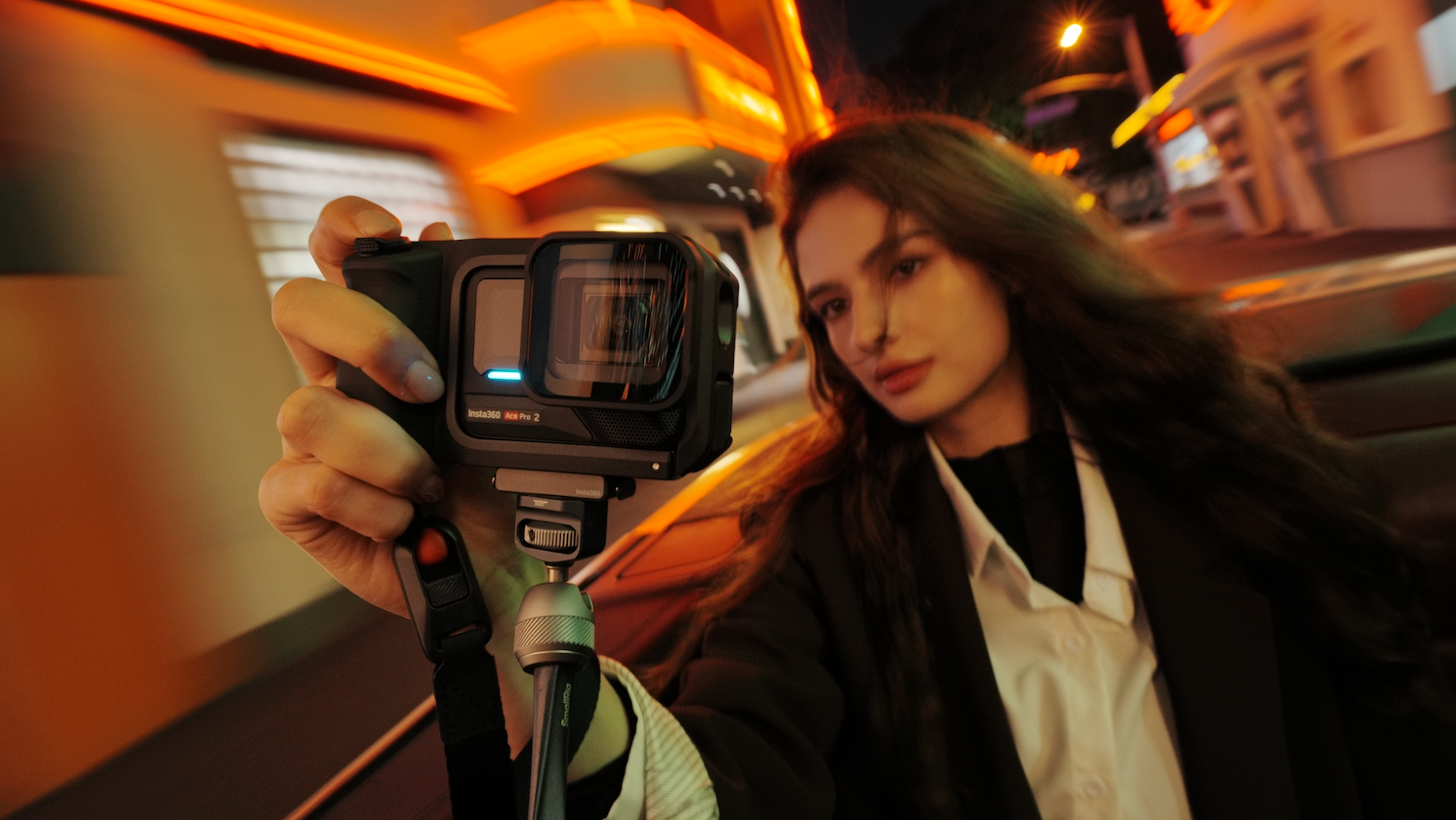 Taking photos at night.