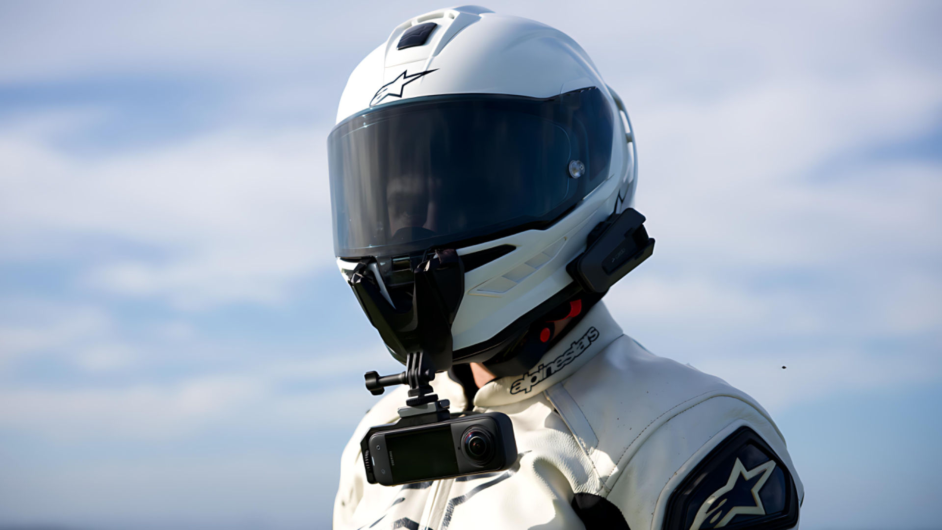 best motorcycle helmet camera - insta360 x5