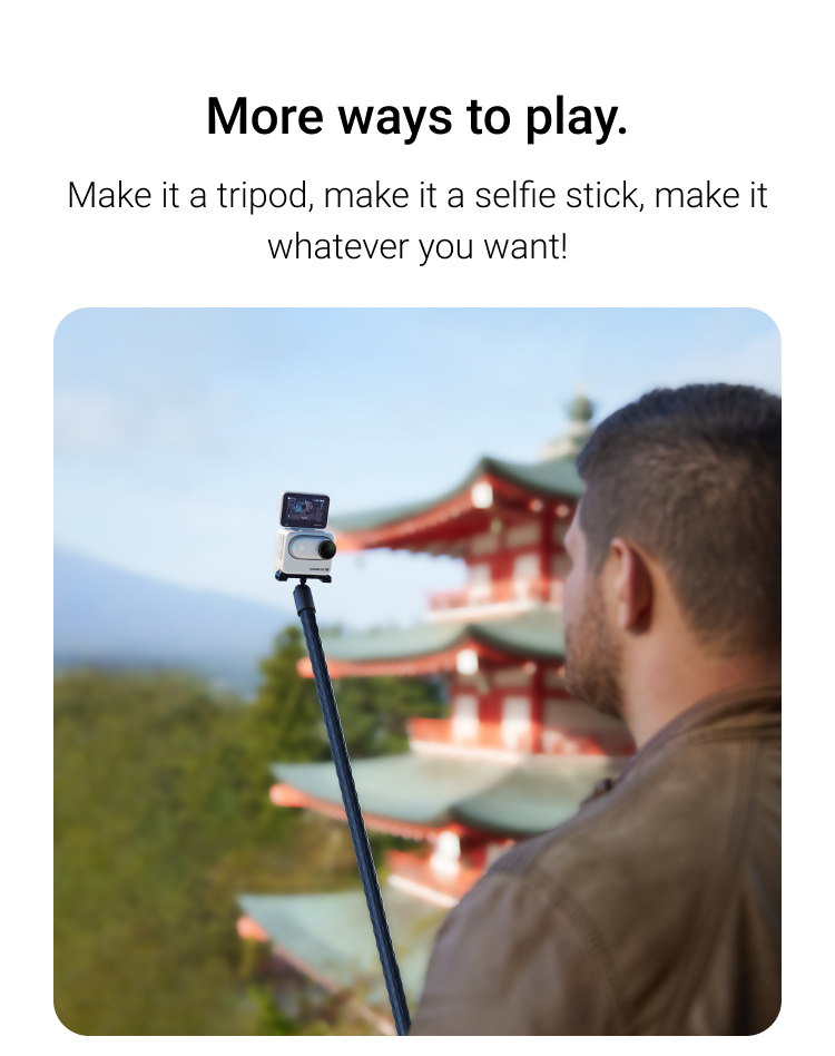 Supporto Monkey Tail Per Insta360 GO 3, X3, ONE RS, GO 2, ONE X2 - Flessibile, Portatile, Per Selfie - Foto 6