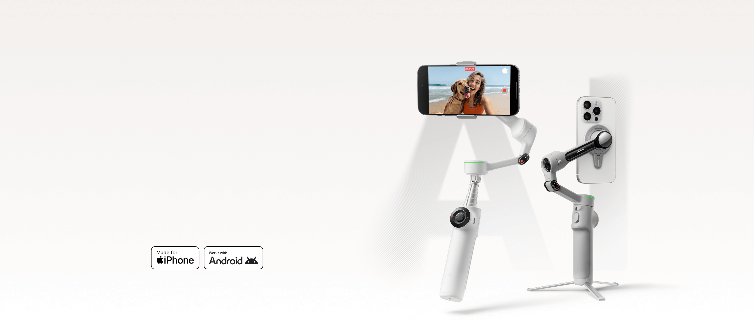 Insta360 Flow 2 Pro/Flow 2 磁気スマートフォンマウントma