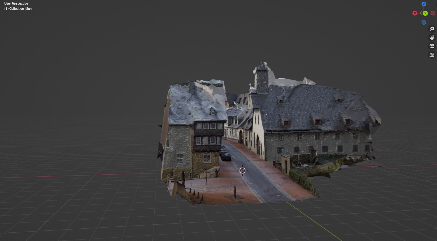 Eine digitale Darstellung eines Hauses von 63Pixel mit Insta360 Pro 2.