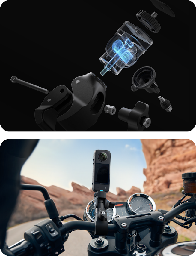 Insta360 モーターサイクルマウント セット Insta360 バイク用U字ボルトマウント - 株式会社アーキサイト