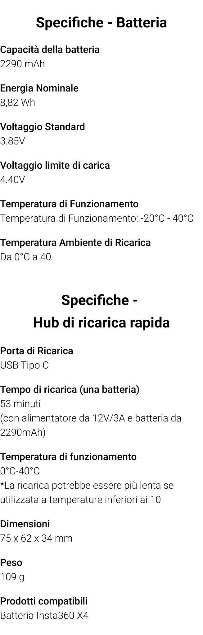 Batteria E Caricatore Triplo Per Insta360 X4 - 2 Batterie 2500mAh, Custodia Protettiva, Carica Rapida PD, Compatibile Solo Con X4