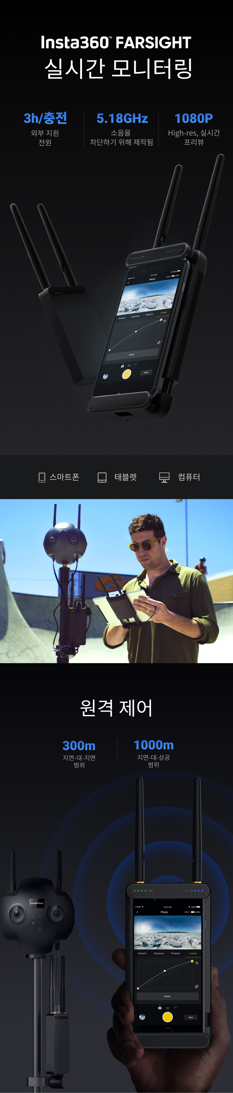 その他 Insta360 FARSIGHT Amazon | Insta360 PRO 2 & Farsight, プロ向け360度8K 3Dカメラ(通常