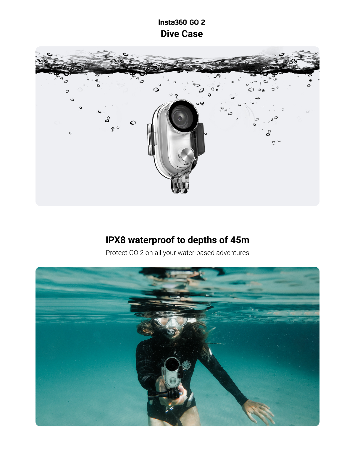 新年の贈り物 Insta360 GO 2 潜水ケース Dive Case Insta360日本正規