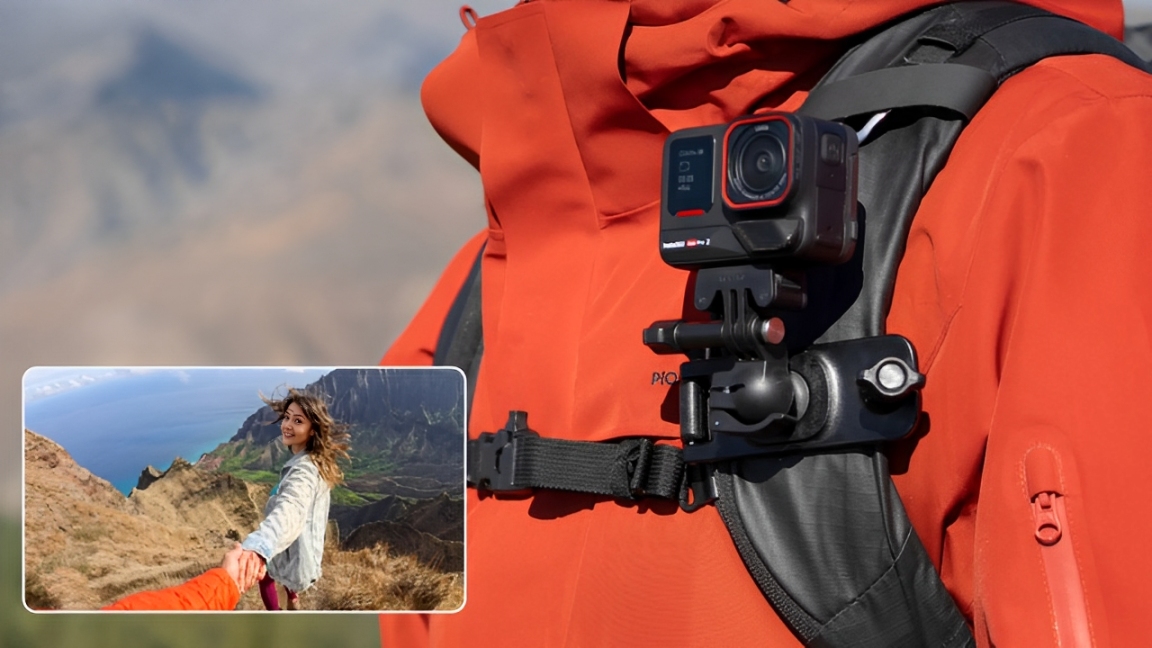 insta360 backpack clip