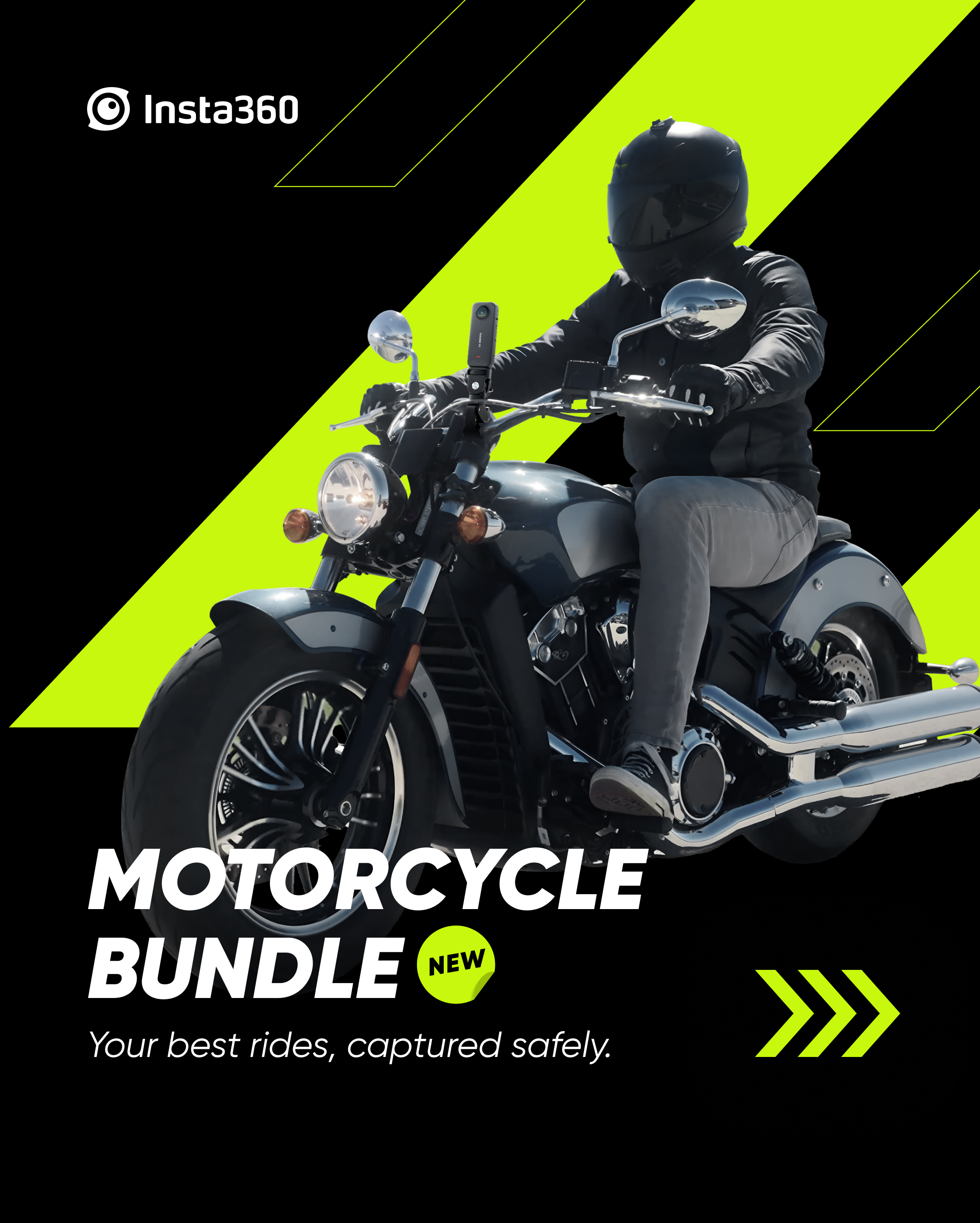 Burn Rubber With the New Insta360 Motorcycle Bundle