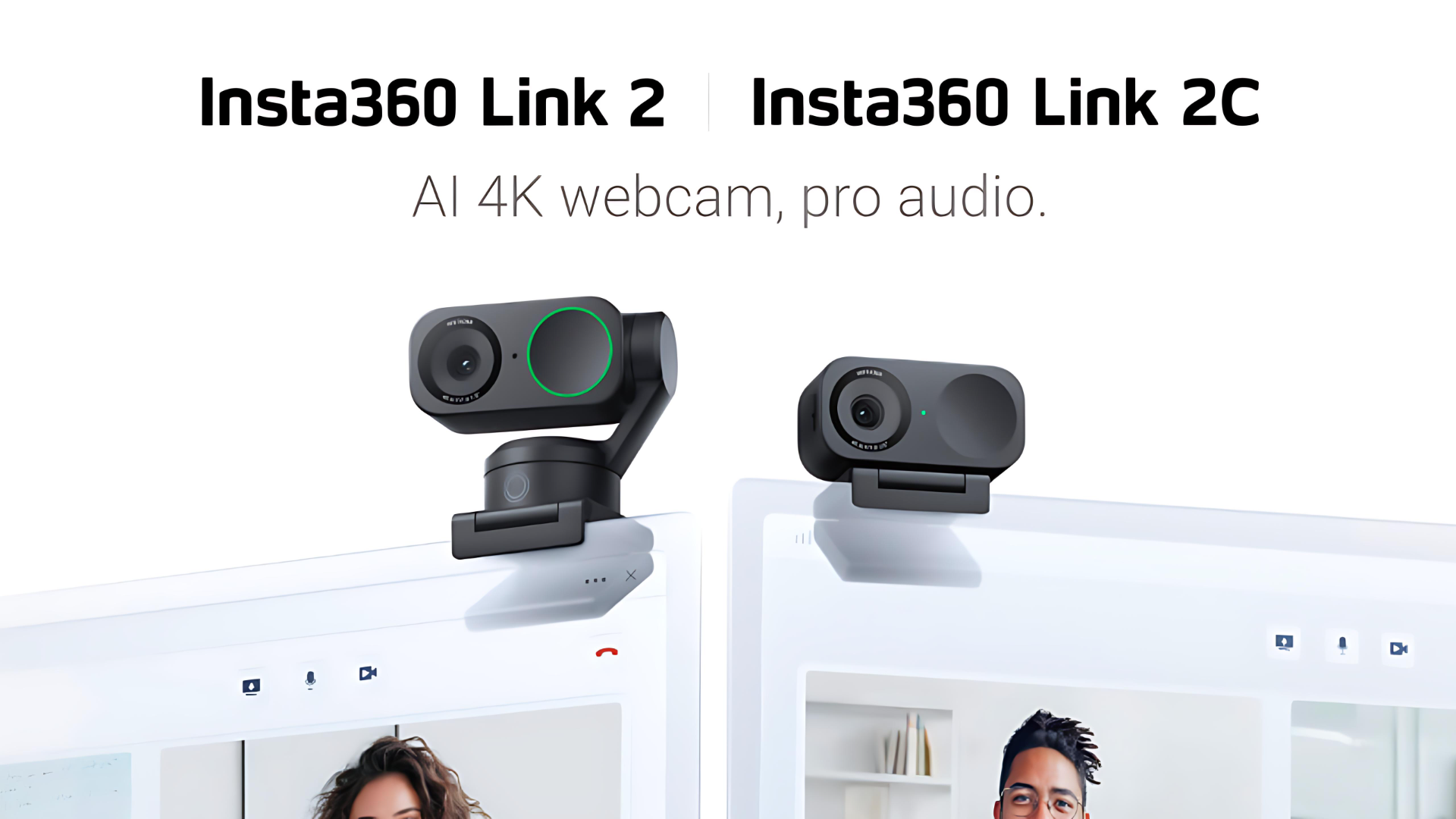 best streaming webcams for xbox streaming - insta360 link 2 and insta360 link 2c