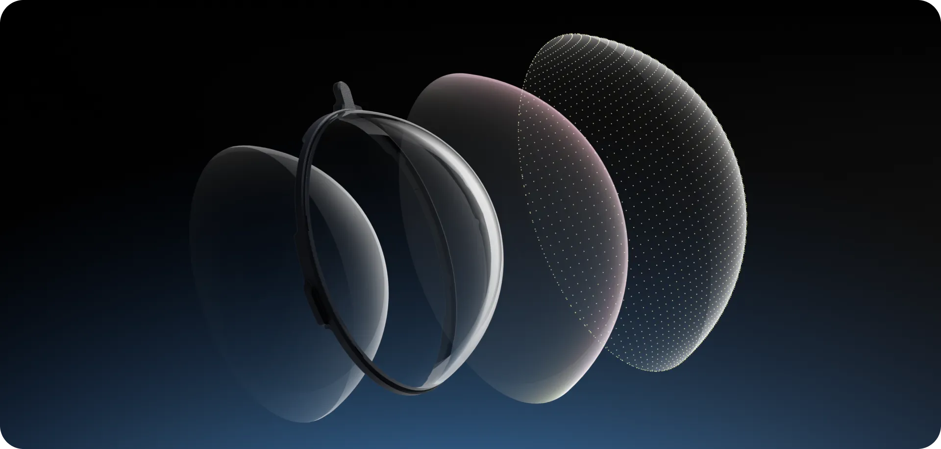 Przezroczyste szkło w Insta360 Premium Lens Guards zapewniające wysoką jakość obrazu