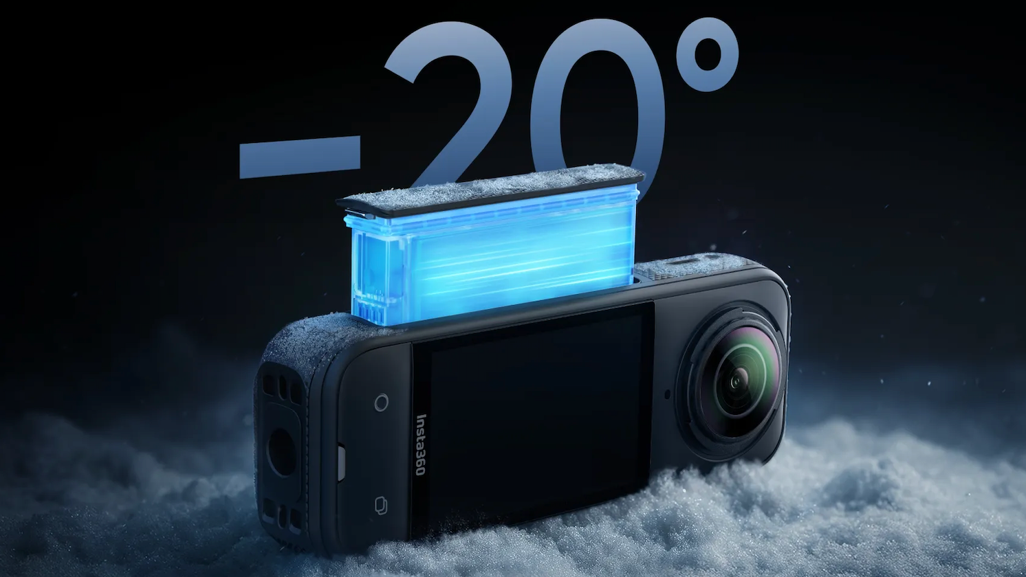 Insta360 X5 battery 2800mAh cold-resistant at -20°C