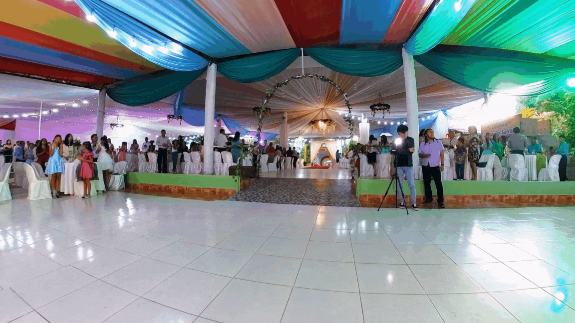 A wedding taken with Insta360 ONE RS 1-Inch 360.